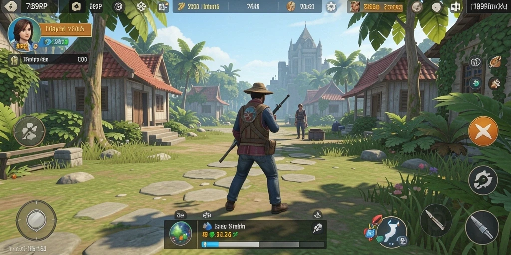 Tampilan gameplay 789RP dengan interaksi karakter yang menarik.