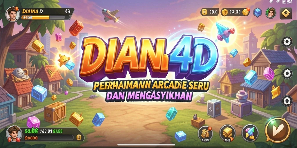 Screenshot gameplay DIANA4D menampilkan keseruan aksi arcade.