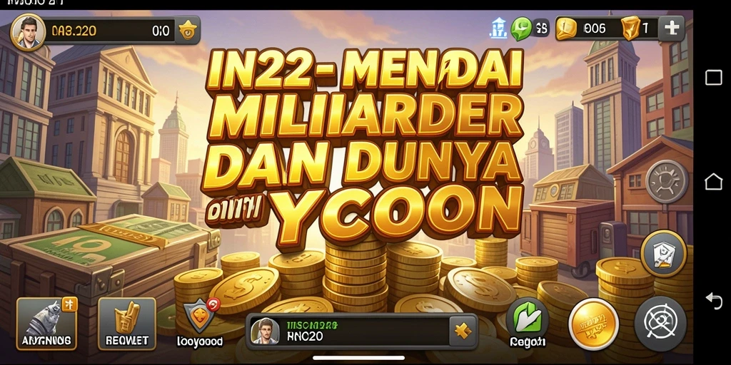 Screenshot dari gameplay menampilkan keseruan membangun kerajaan bisnis.