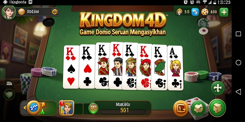 Tampilan gameplay seru dalam KINGDOM4D dengan teman-teman.