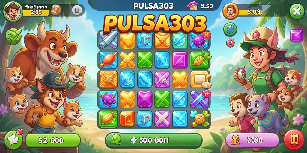 Tampilan menarik dari gameplay <strong>PULSA303</strong> yang penuh warna.